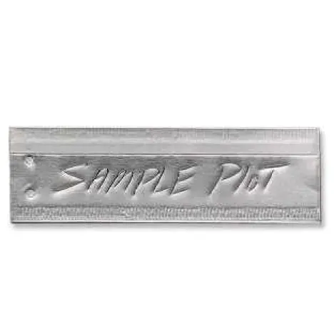 Tags, Aluminum, 1" X 3", Double Faced 1