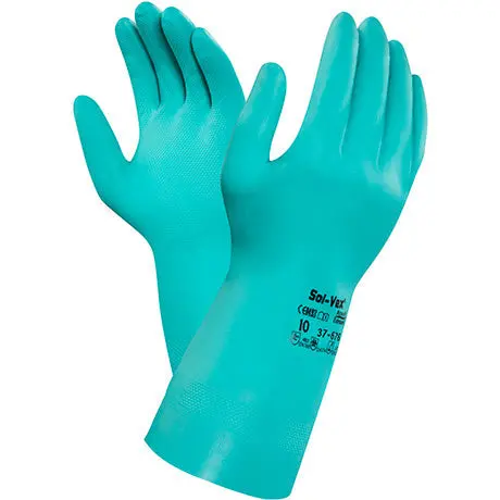 Ansell 37-175 Alphatec Solvex Gloves 13" 15Mil 1
