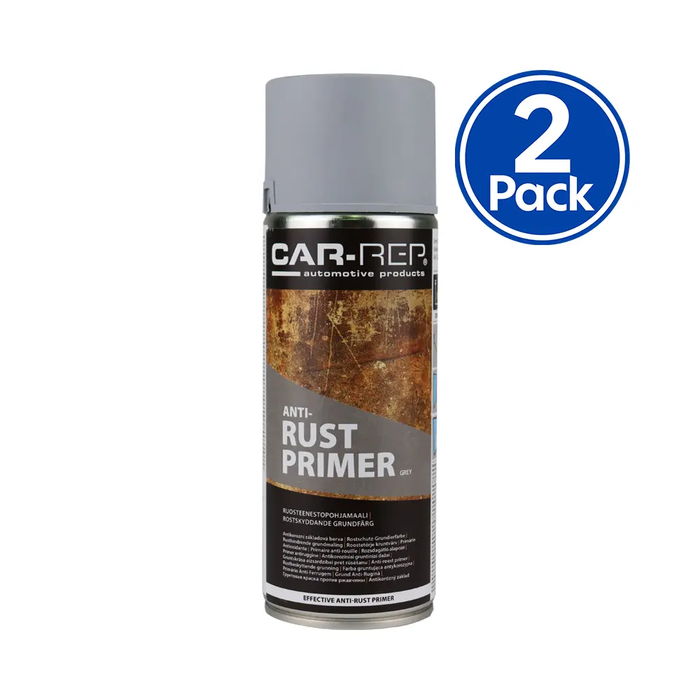 Car-Rep Automotive Anti Rust Primer 400Ml Grey X 2 Pack 1