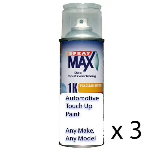 Automotive Auto Touch Up Spray Paint Can 1K Acrylic Top Coat Car Truck Bike X 3 1
