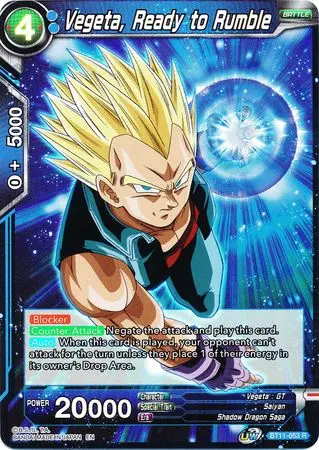 Vegeta, Ready To Rumble (Bt11-053) [Vermilion Bloodline 2Nd Edition] 1