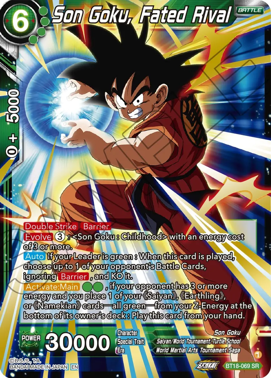 Son Goku, Fated Rival (Bt18-069) [Dawn Of The Z-Legends] 1