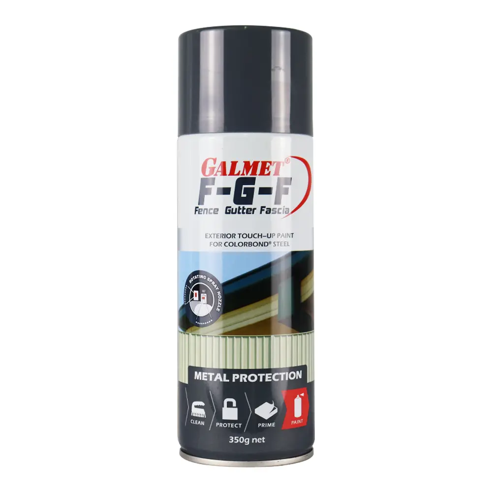 Galmet Fence Gutter Fascia Fgf Colorbond 350G Spray Paint Aerosol Basalt 1