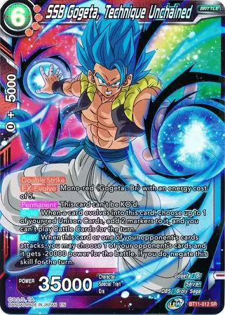 Ssb Gogeta, Technique Unchained (Bt11-012) [Vermilion Bloodline 2Nd Edition] 1