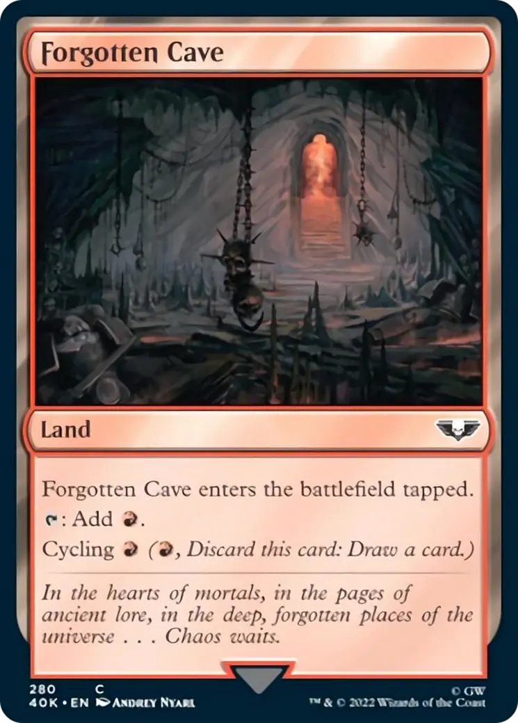 Forgotten Cave (Surge Foil) [Warhammer 40,000] 1