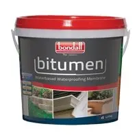 Bondall Water Based Bitumen Membrane 1L Retaining Walls Gutters Roofing Black 1