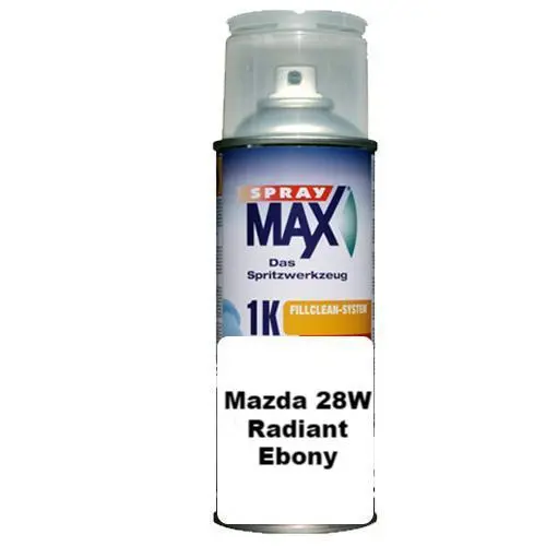 Auto Touch Up Can Mazda 28W Radiant Ebony Paint 2 3 6 Cx-5 Cx-9 Bt50 298Ml 1