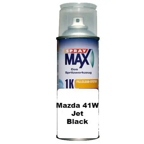 Auto Touch Up Can Mazda 41W Jet Black Paint 2 3 6 Cx-5 Cx-9 Bt50 298Ml 1