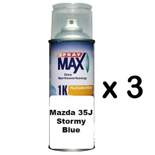Touch Up Can Mazda 35J Stormy Blue 2 3 6 Cx-5 Cx-9 Bt50 298Ml X 3 1