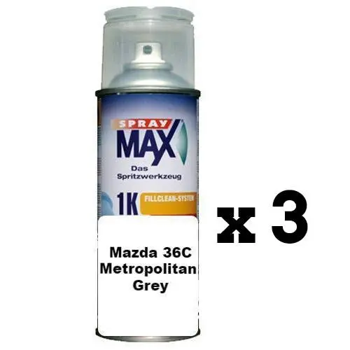 Auto Touch Up Can Mazda 36C Metropolitan Grey Paint 2 3 6 Cx-5 Cx-9 Bt50 298Ml X 3 1