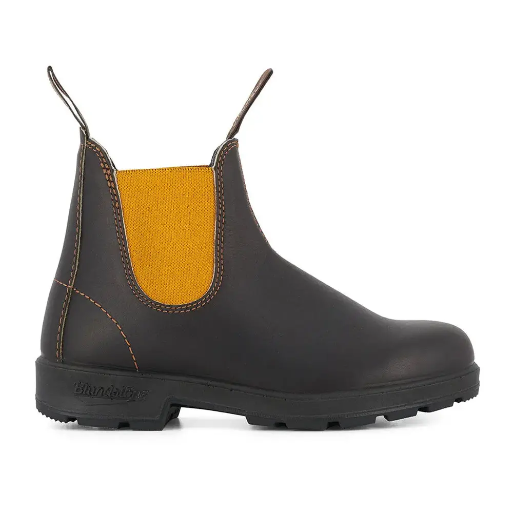 Blundstone 1919 Leather Chelsea Boots - Brown/Mustard 1