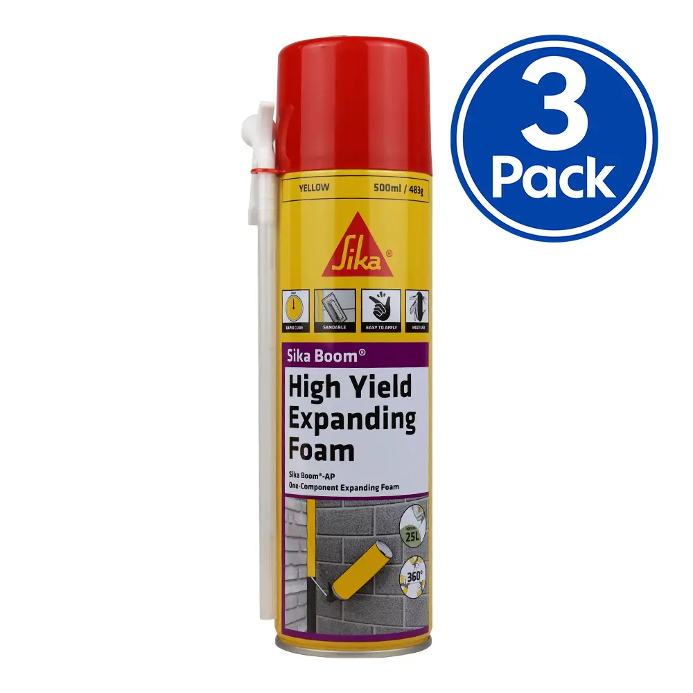 Sika Boom Ap High Expanding Foam Filling Insulating 500Ml X 3 Pack 1