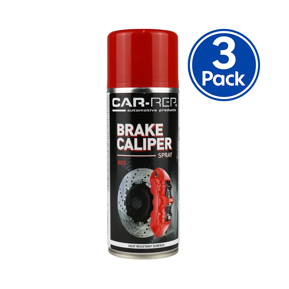 Car-Rep Automotive Heat Resistant Brake Caliper Paint 400Ml Red X 3 Pack 1