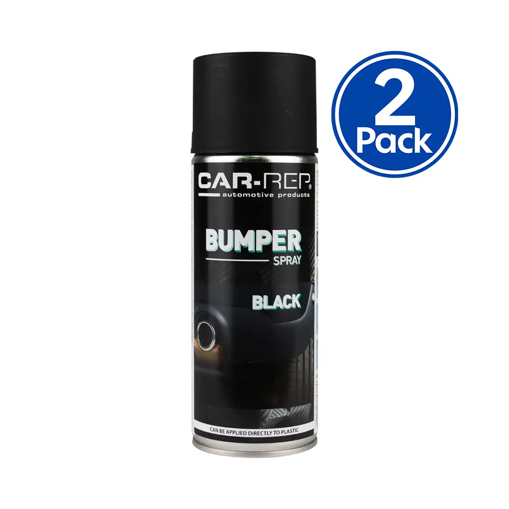 Car-Rep Automotive Primerless Bumper Spray 400Ml Black X 2 Pack 1