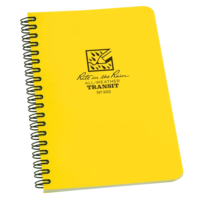 Rite-In-The-Rain - #303 Spiral Notebook, Transit Pattern, Box Of 12 1