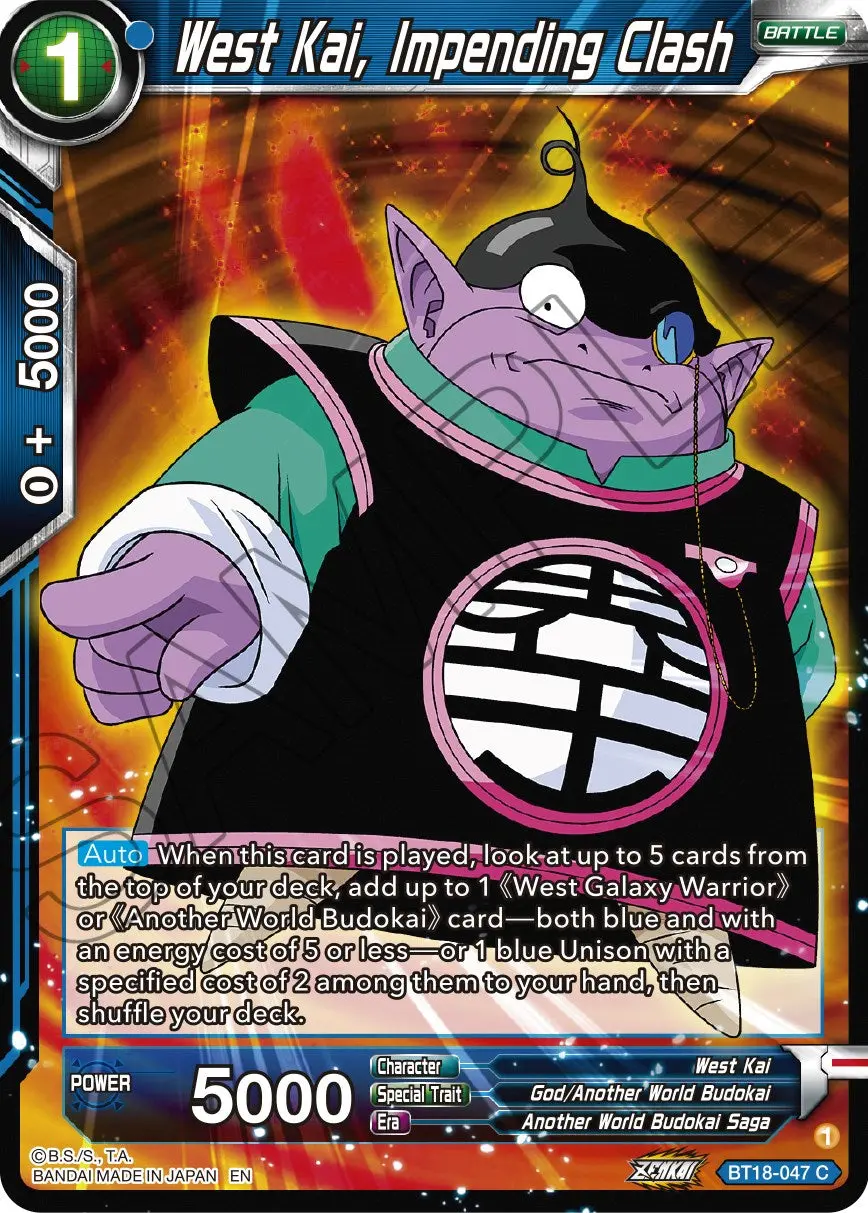 West Kai, Impending Crash (Bt18-047) [Dawn Of The Z-Legends] 1