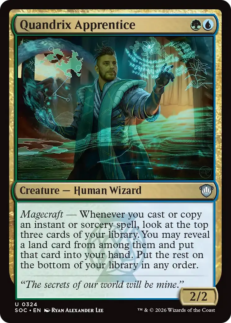 Quandrix Apprentice [Secrets Of Strixhaven Commander] 1
