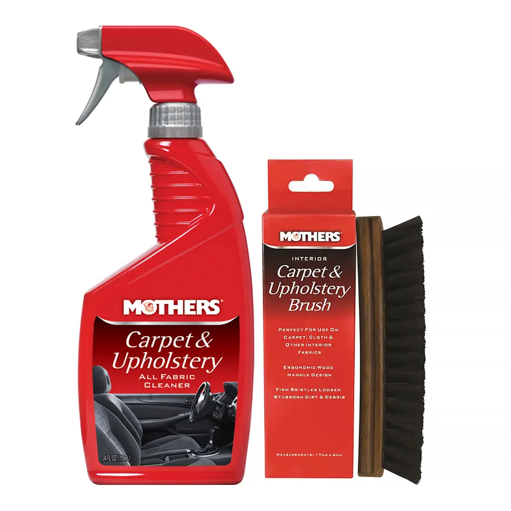 Mothers Carpet & Upholstery Interior Cleaner + Cleaning Brush Combo 1