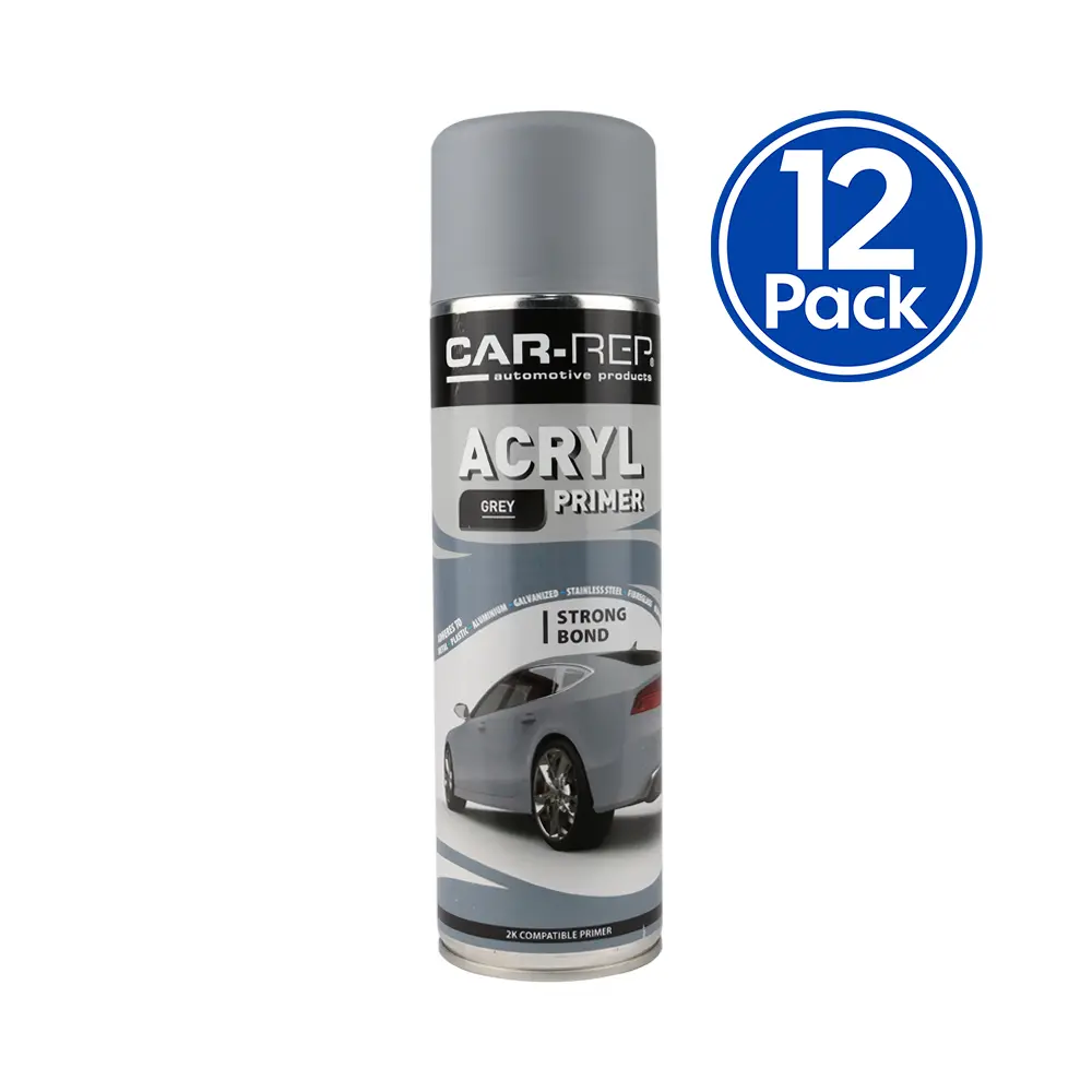 Car-Rep Acrylic Automotive Primer 500Ml Grey X 12 Pack 1