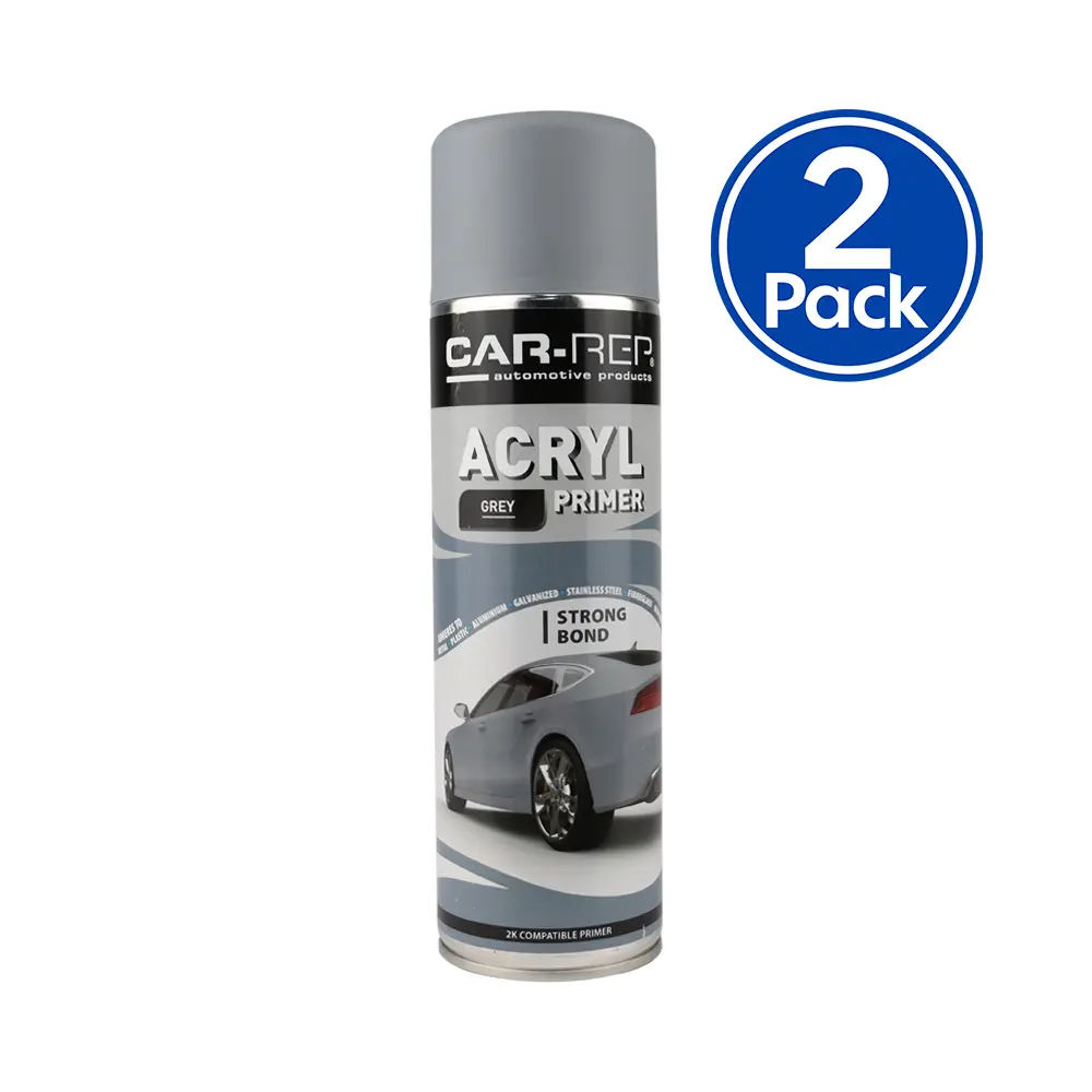 Car-Rep Acrylic Automotive Primer 500Ml Grey X 2 Pack 1