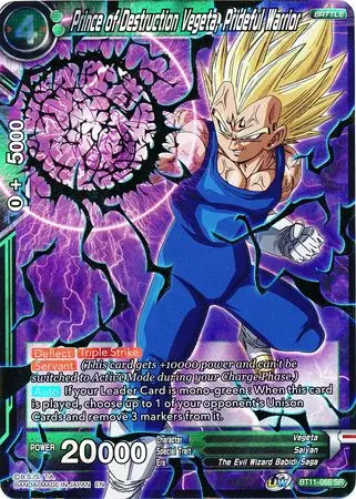 Prince Of Destruction Vegeta, Prideful Warrior (Bt11-066) [Vermilion Bloodline 2Nd Edition] 1