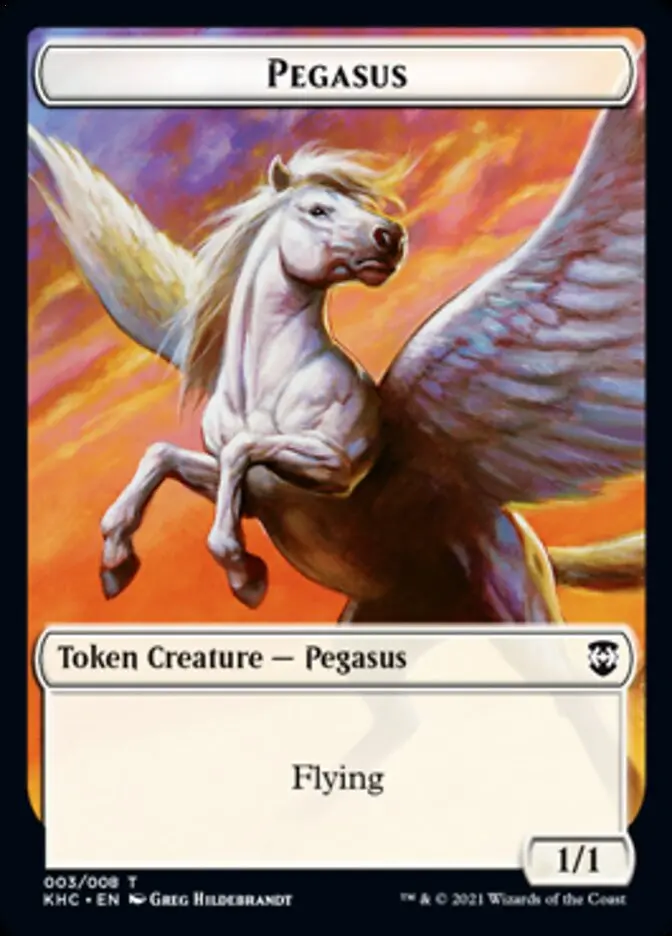 Pegasus Token [Kaldheim Commander Tokens] 1