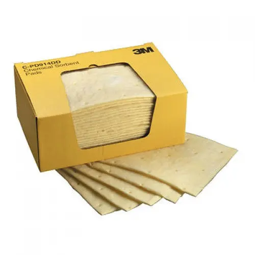 3M C-Pd914dd Chemical Sorbent Pad 9-1/4" X 14-1/2" 1