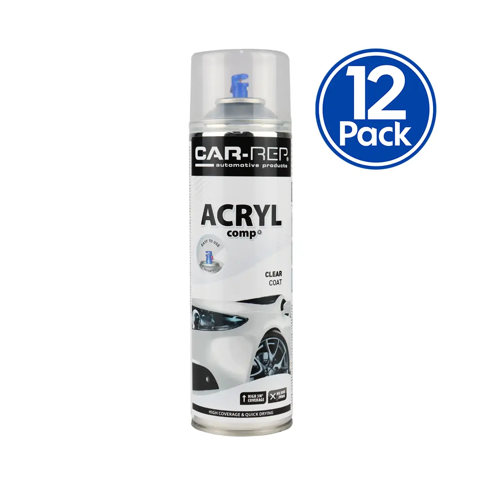 Car-Rep Automotive Acrylic Clear Coat 500Ml X 12 Pack 1