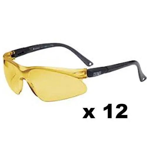 Maxisafe Colorado Safety Glasses As/Nzs1337 Anti Scratch Fog Coating Amber X 12 1