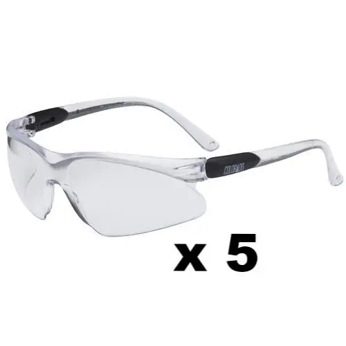 Maxisafe Colorado Safety Glasses As/Nzs1337 Anti Scratch Fog Coating Clear X 5 1