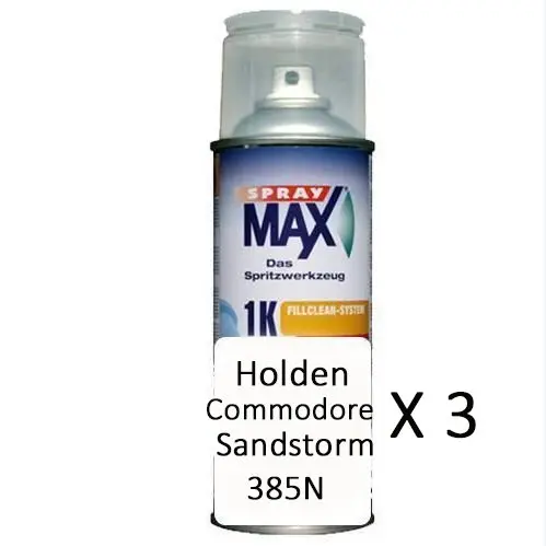 Automotive Touch Up Spray Paint Can Holden Commodore Sandstorm 385N X 3 1