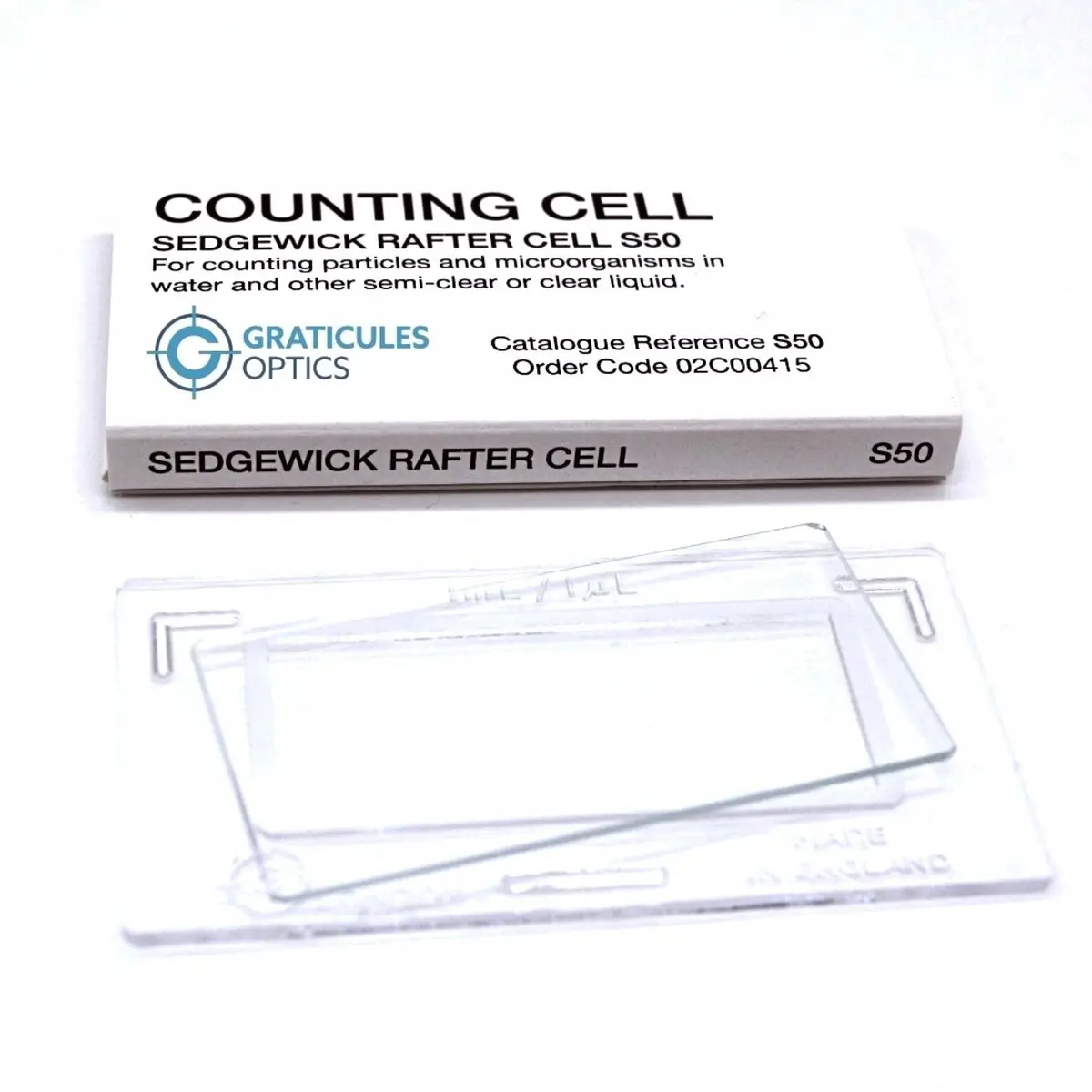Sedgewick Rafter Counting Chamber, With Grid, Plastic 1