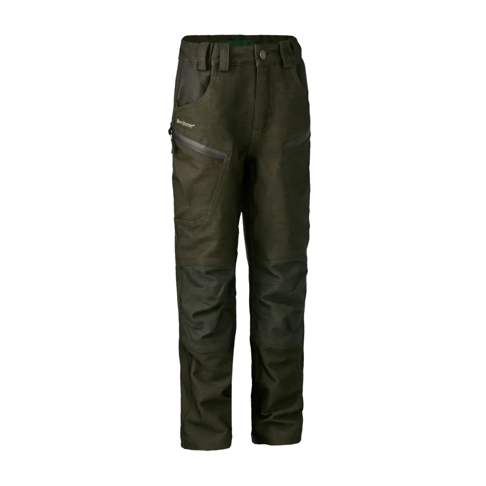 Deerhunter Youth Chasse Trousers - Olive Night Melange (365) 1