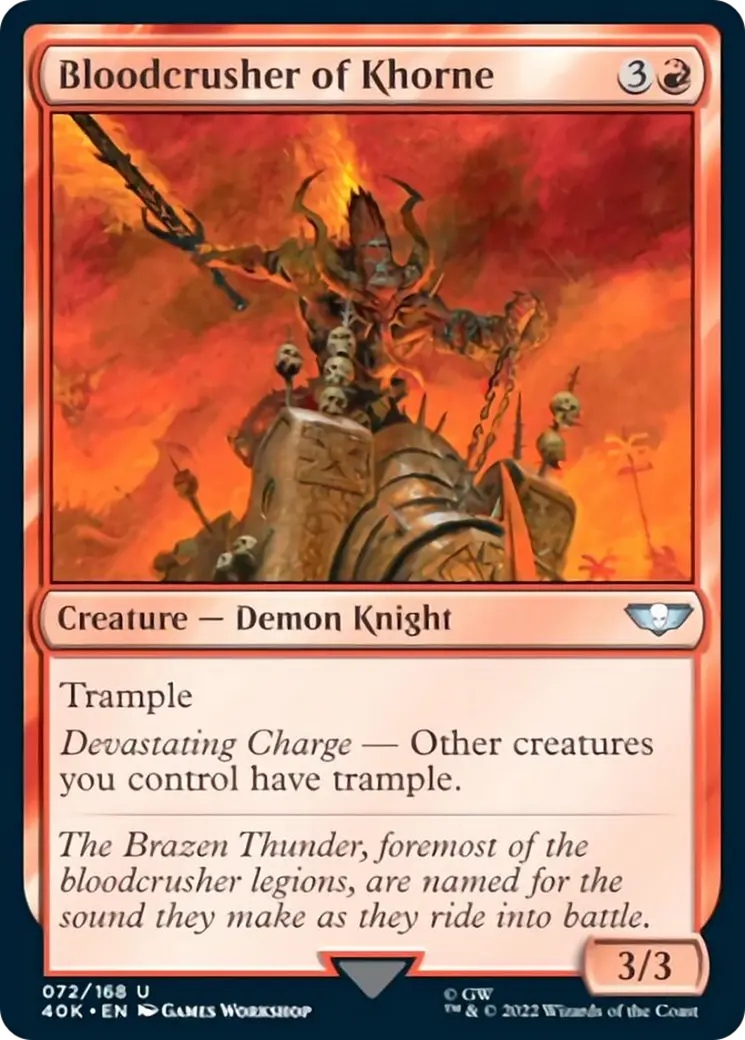Bloodcrusher Of Khorne (Surge Foil) [Warhammer 40,000] 1