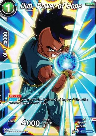 Uub, Power Of Hope (Bt11-040) [Vermilion Bloodline 2Nd Edition] 1