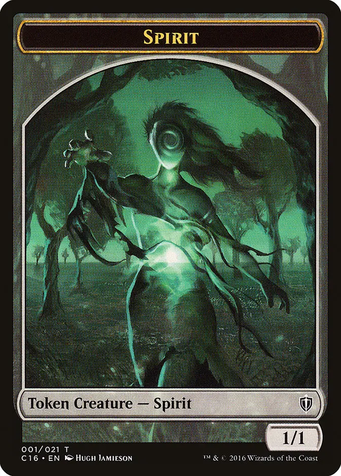 Spirit Token (001/021) [Commander 2016 Tokens] 1