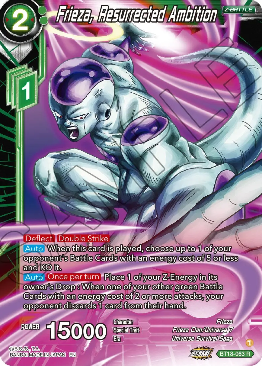 Frieza, Resurrected Ambition (Bt18-063) [Dawn Of The Z-Legends] 1