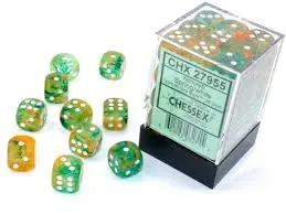 Chessex 36D6 Spring/ White 1