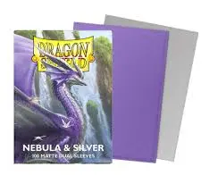 Dragon Shield Matte Dual Sleeves Nebula & Silver 100 Count Sleeves 1