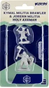 D&D Miniatures: Kymal Militia Brawler & Jorenn Militia Holy Axeman 1