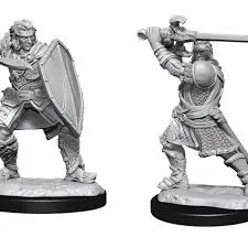 D&D Minifigure: Human Paladin (Male) 1