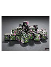 Chessex 36D6 Set Paintball/ Green 1
