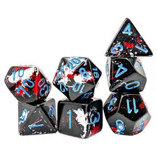 Chessex 7-Die Set Dark Side/ Blue 1
