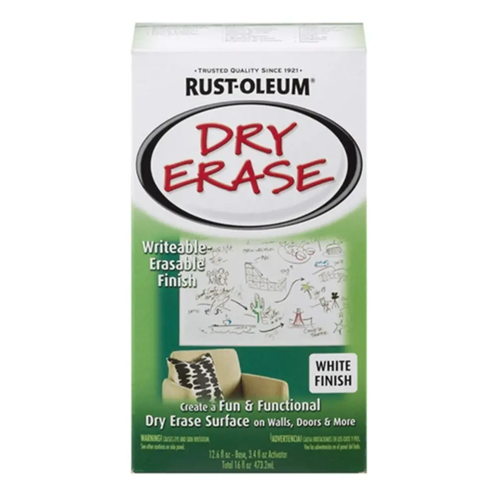 Rustoleum Dry Erase 2 Pack White Board Paint 453G Whiteboard Marker 1