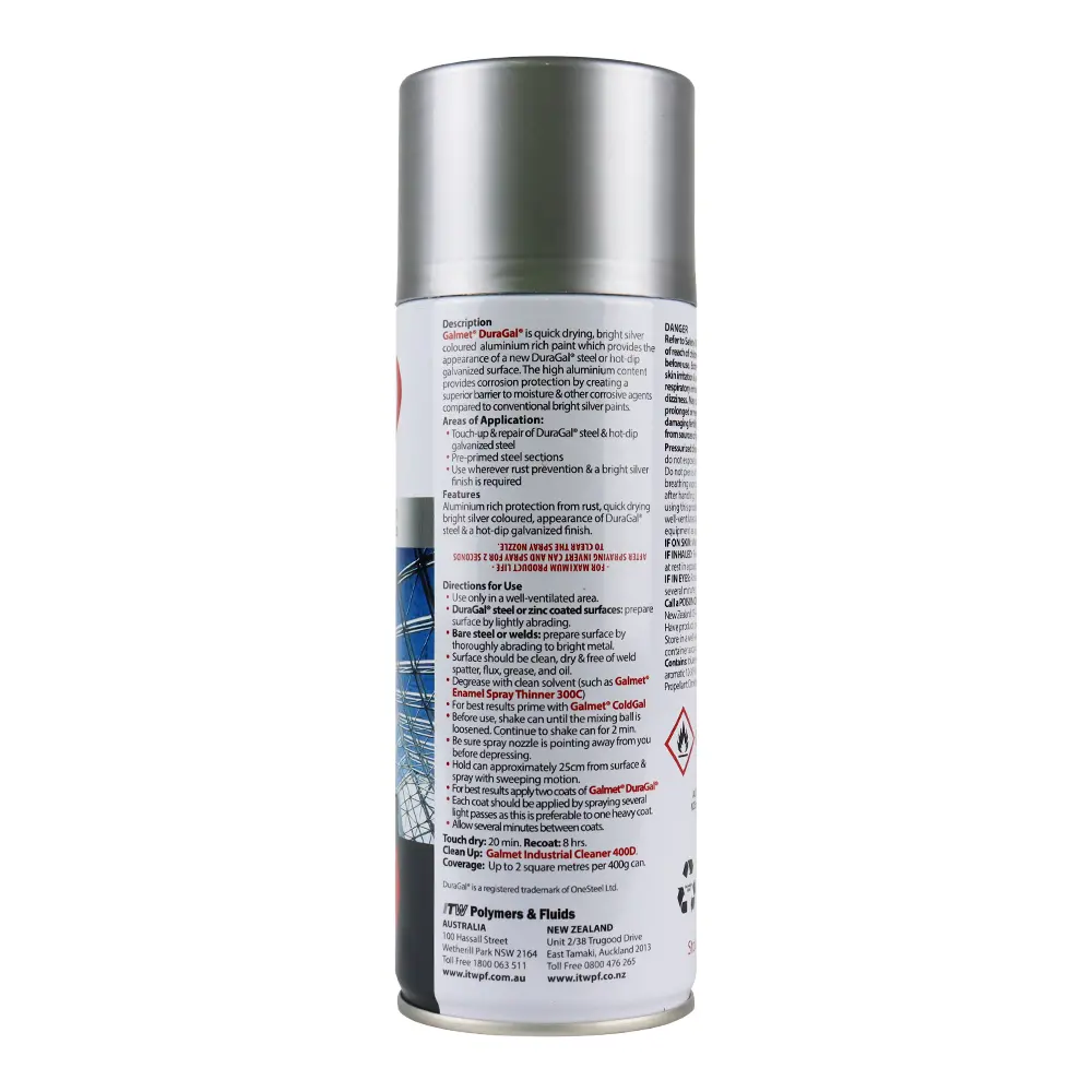 Galmet Duragal® Spraypaint 350G Bright Silver 2
