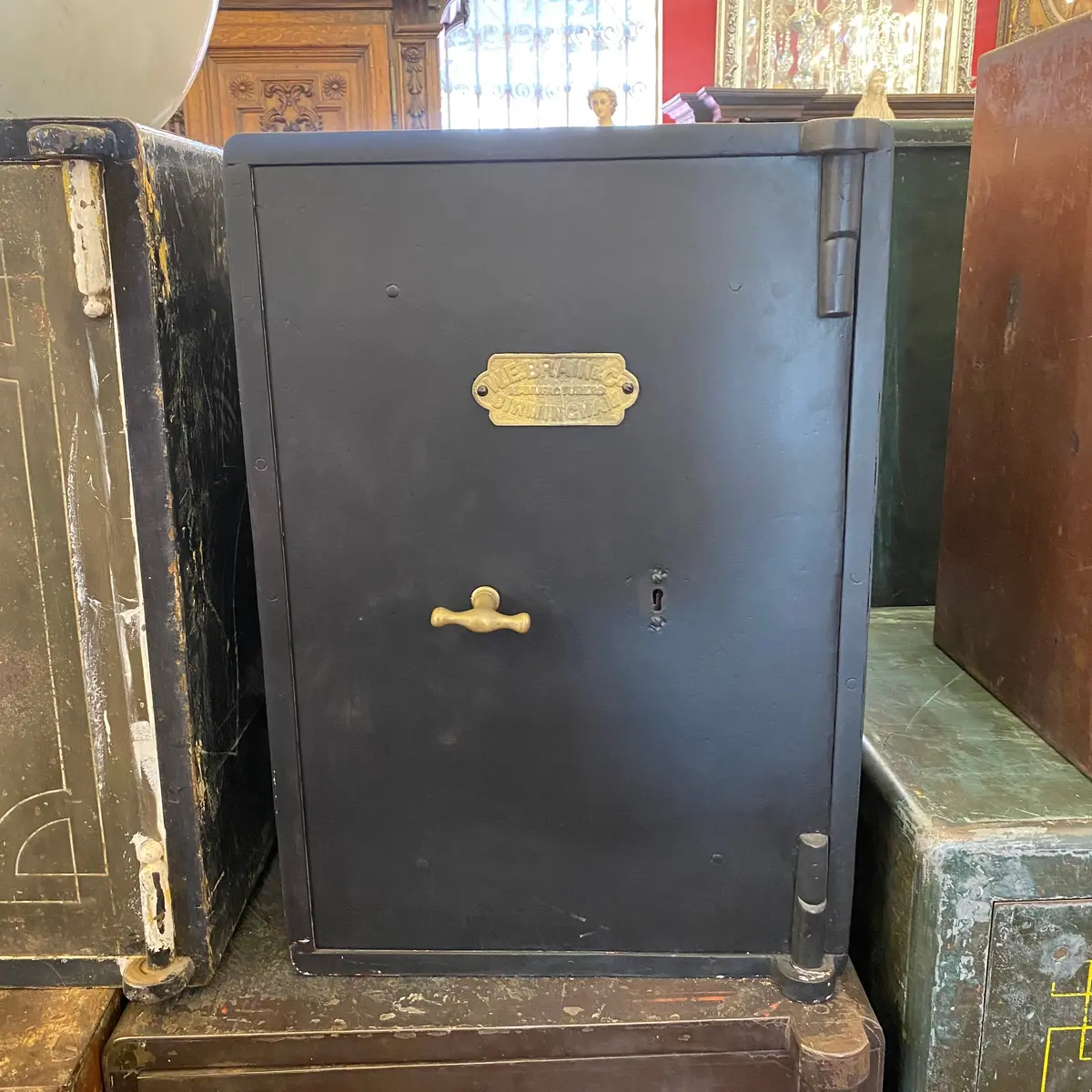 Antique "W E Brain" Safe 1