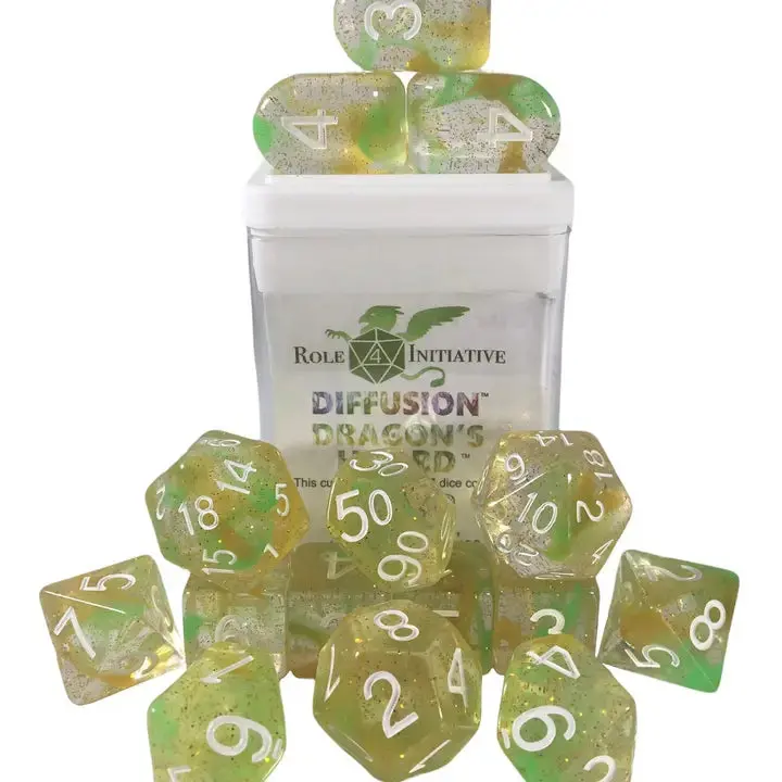 Diffusion Dragons Hoard - Set Of 15 Dice 1