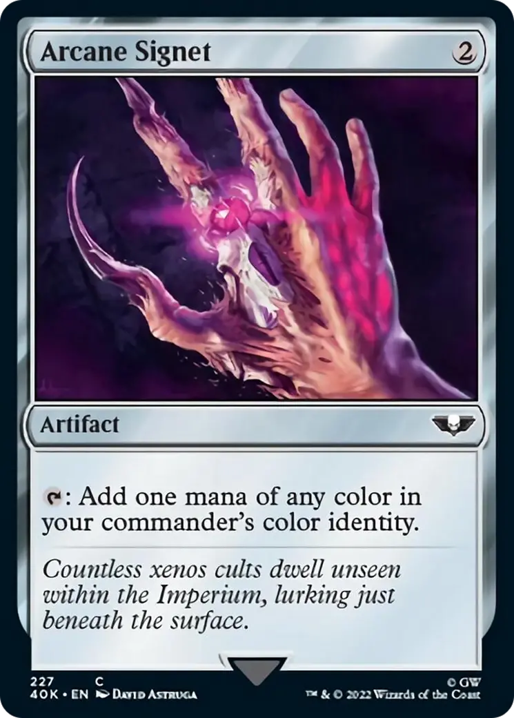 Arcane Signet (227) (Surge Foil) [Warhammer 40,000] 1