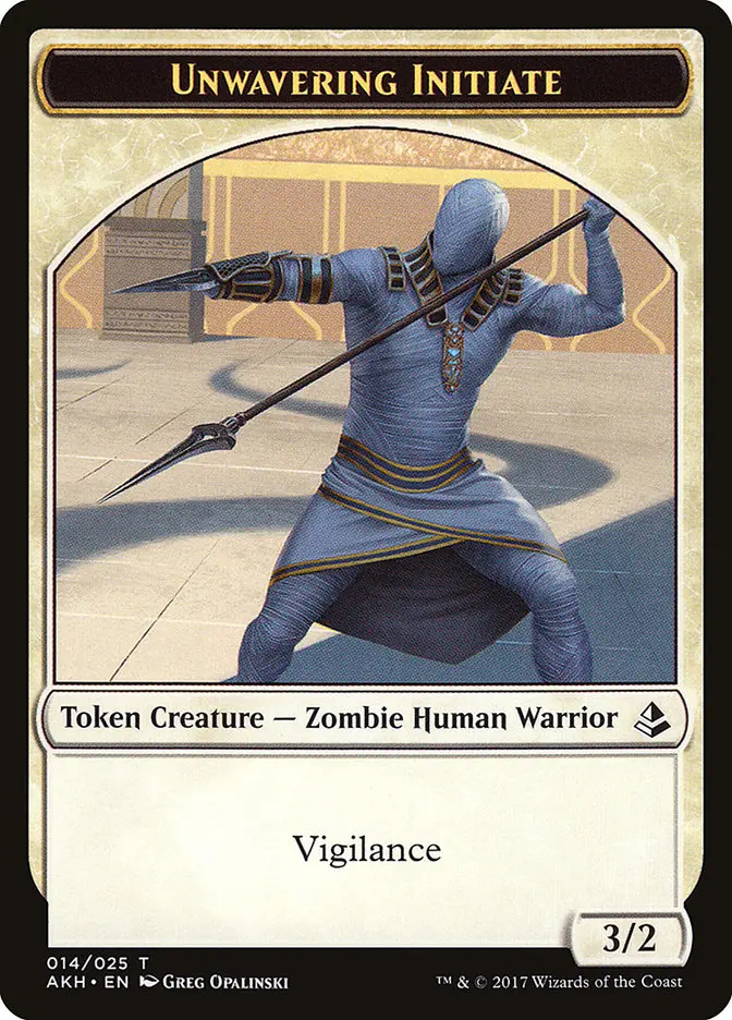 Unwavering Initiate Token [Amonkhet Tokens] 1