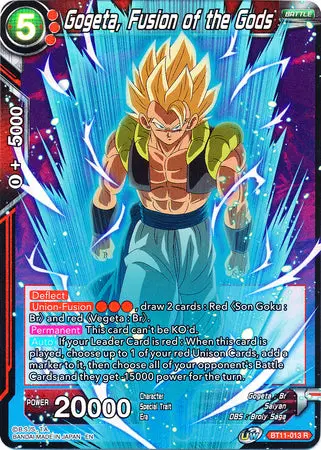 Gogeta, Fusion Of The Gods (Bt11-013) [Vermilion Bloodline 2Nd Edition] 1